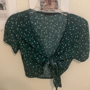 brandy melville wrap top